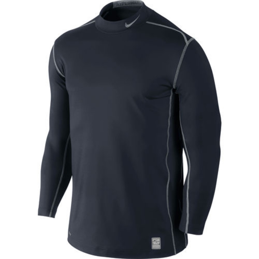 Men's Black Nike Pro Hyperwarm Max Fitted Mock